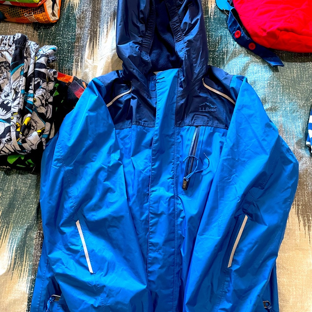 Kids' Trail Model Rain Jacket, Lined, Colorblock